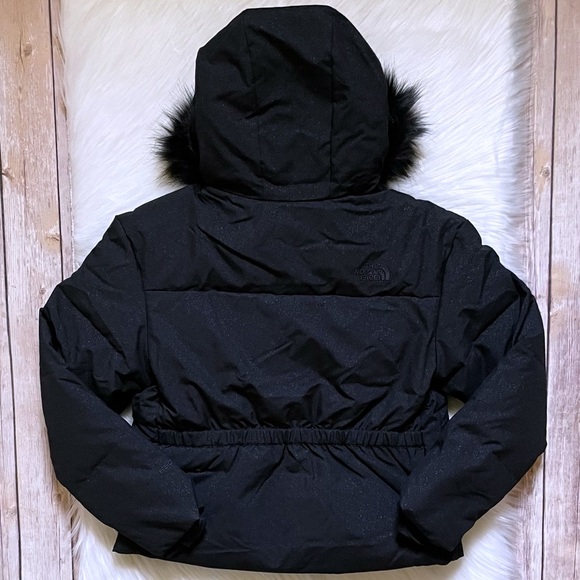 The North Face Girls’ Dealio City Jacket In Black Sparkle - Picture 6 of 12